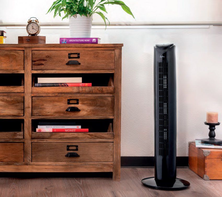 Ventilador de torre con mando a distancia